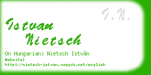 istvan nietsch business card