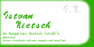 istvan nietsch business card